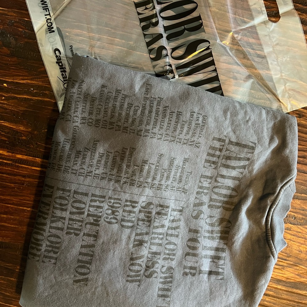 Taylor Swift Eras Tour Gray Sweatshirt